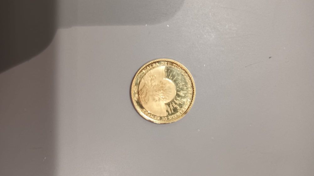 Vând moneda aur 18k
