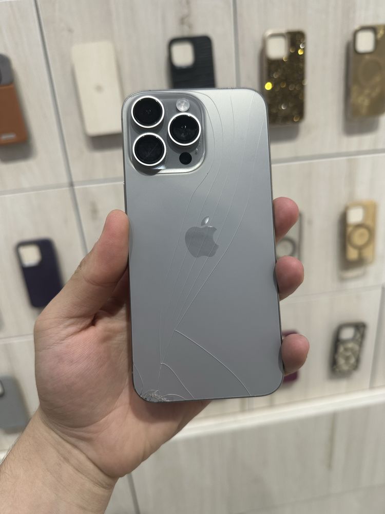 Iphone 15 pro max orqa krishka singan