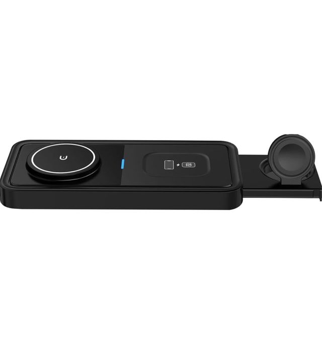 Suport Placa Incarcare Wireless 3 in 1 Telefone Iphone Ceas Casti