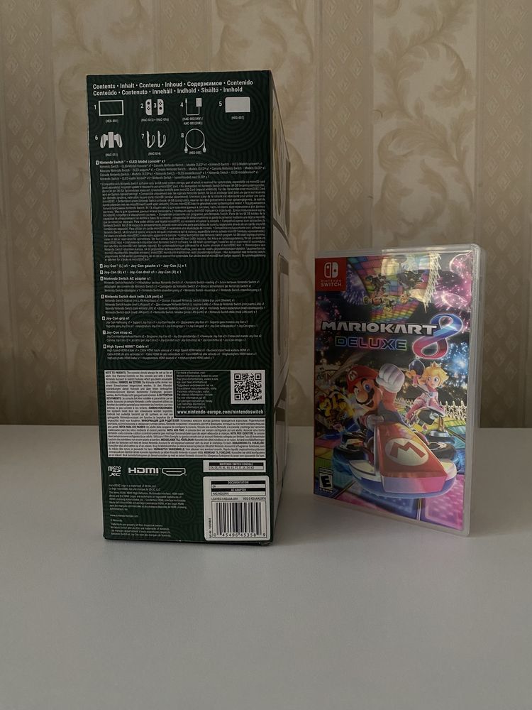 Продам новый Nintendo switch oled The Legend of Zelda Edition + MK8