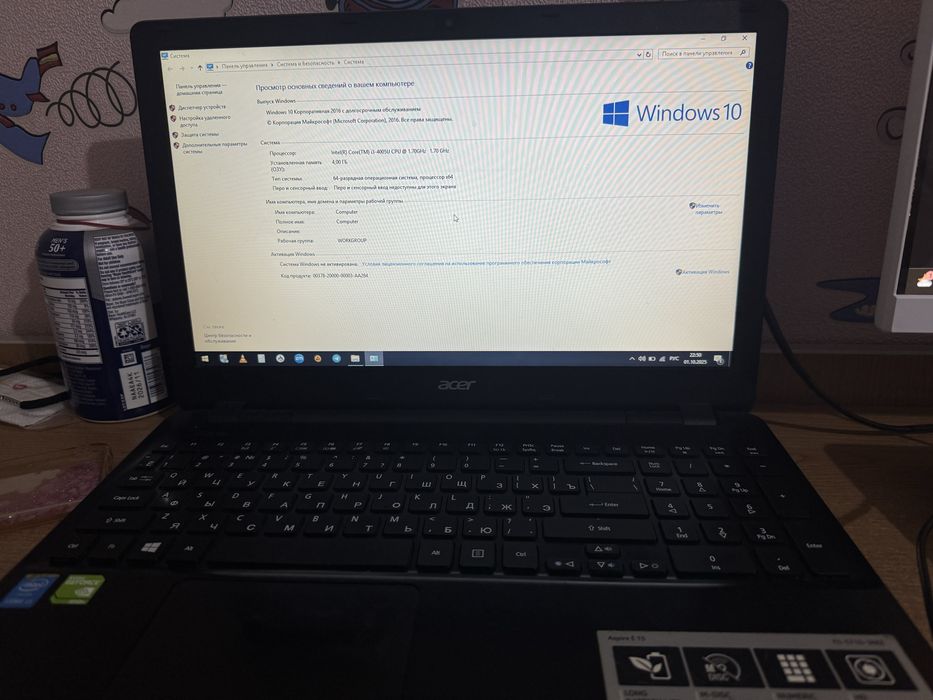 Acer 500Gb baterya 4 sel sotiladi holati ideal