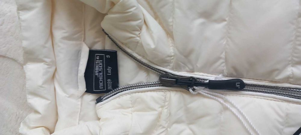 Ново бяло яке с гъши пух