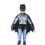 Costum Batman cu muschi pentru copii, L, 7-9 ani, 120-130 cm