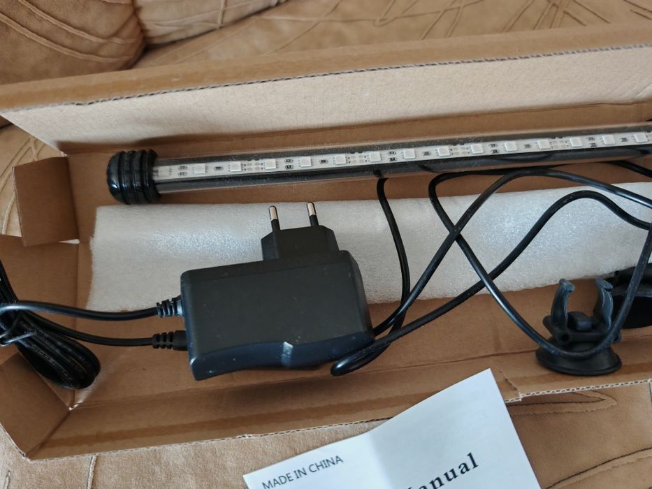 LED лампа за аквариум, 39 см RGB