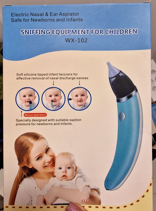 Aspirator nazal bebeluși (albastru și roz)