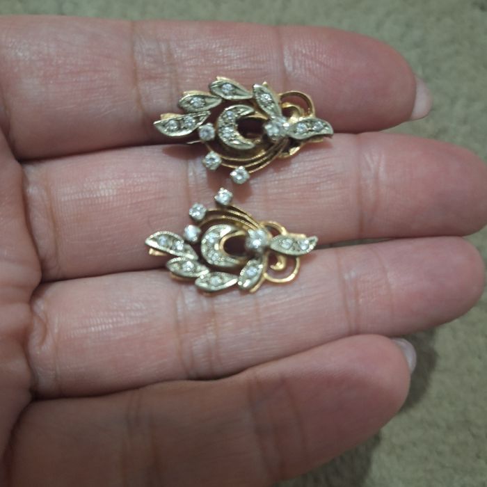 Золотые серьги, брилианты