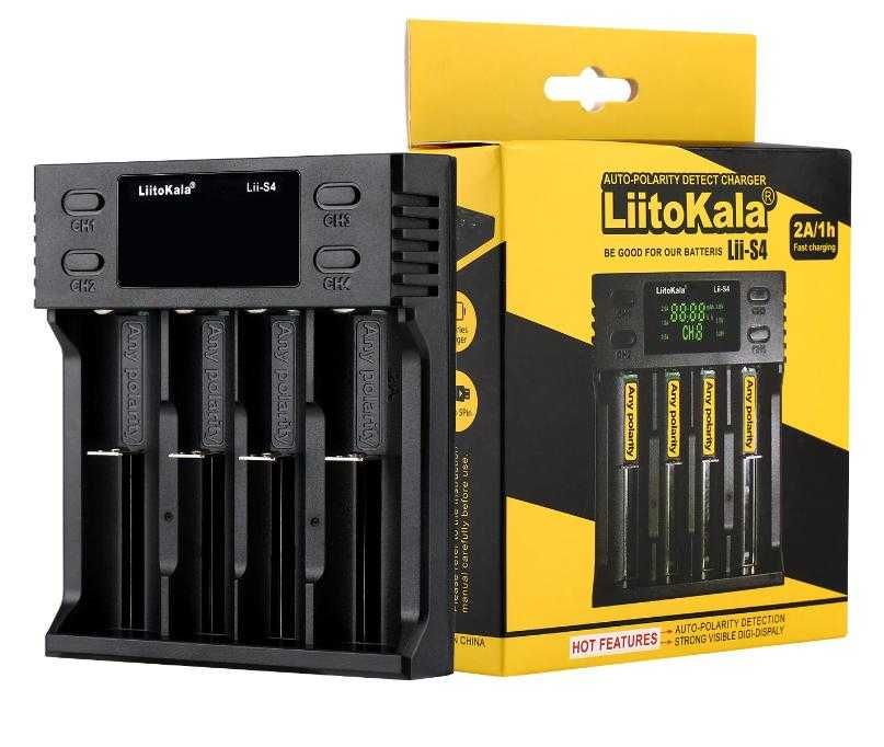 Интелигентно Зарядно за 4Батерии 18650 Liitokala Lii-S4 LiFePO4 RCR123