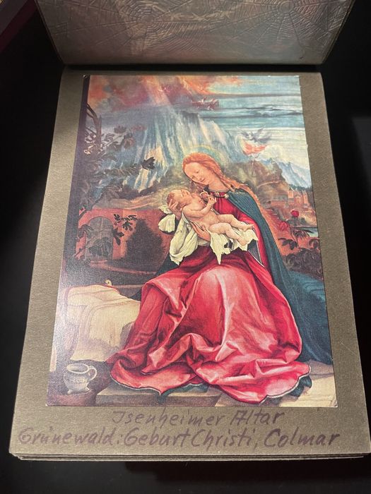 Album Sfânta Maria, carton și piele