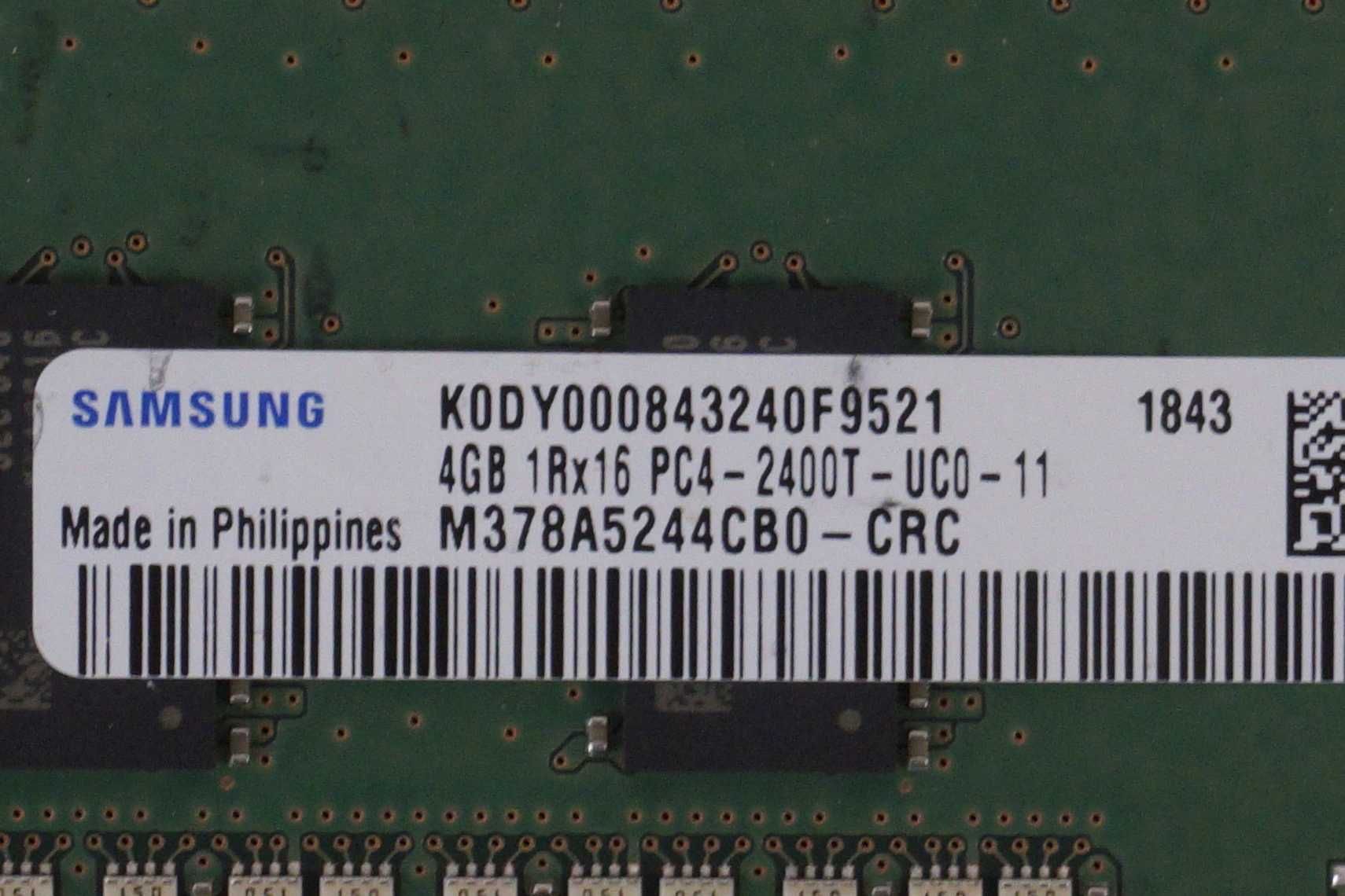 [1x4GB] RAM Памет Samsung DDR4 2400Mhz CL 17 За брой. / Вкл.ДДС