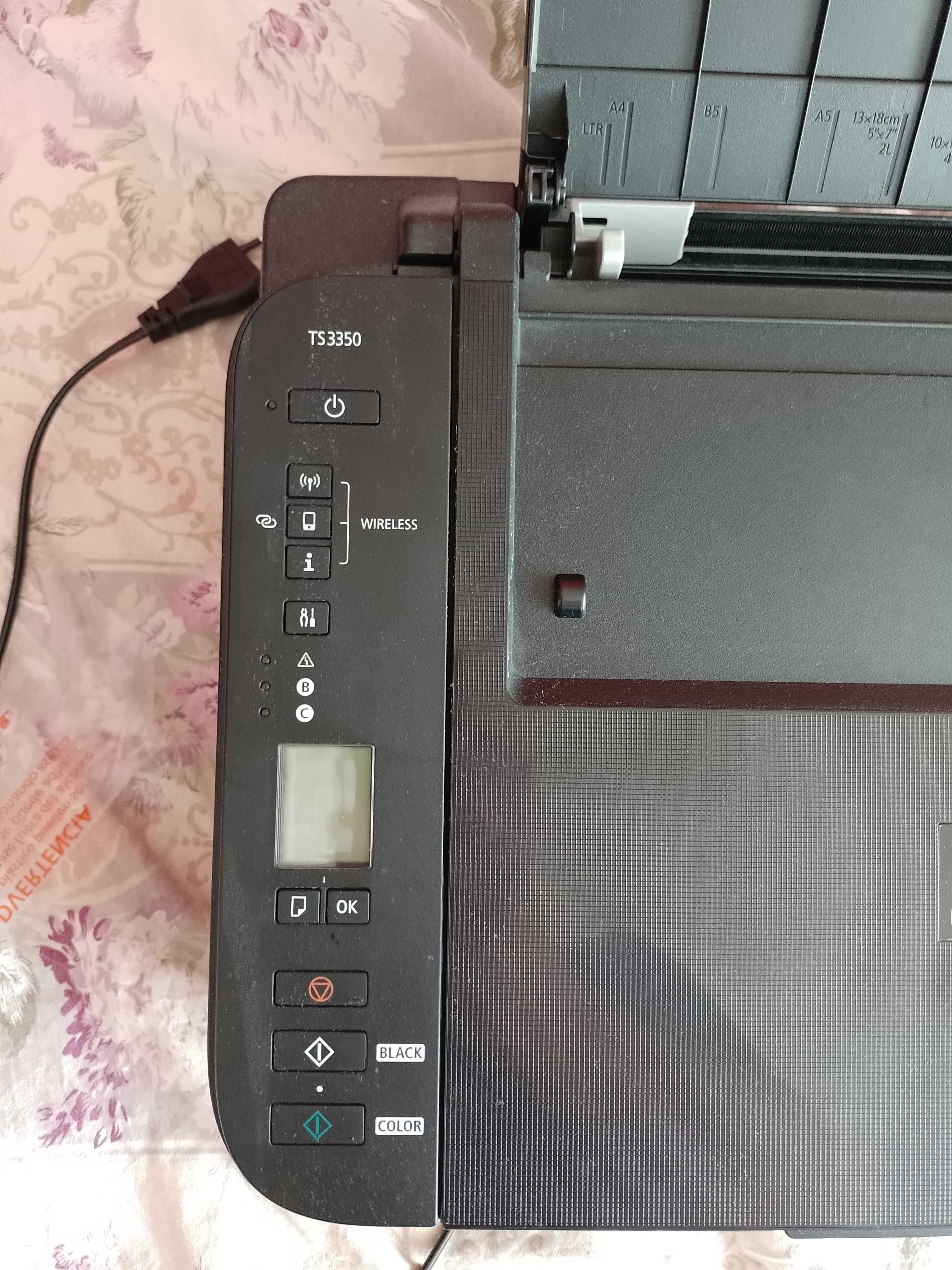 Принтер canon нов е закупен е септември 2024 няма мастило