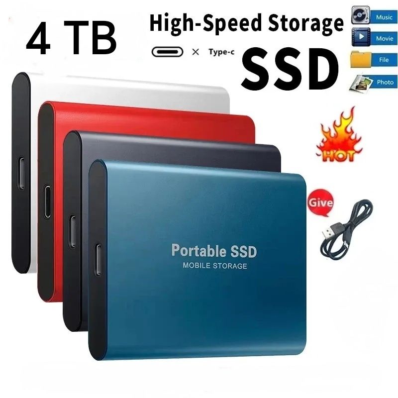 Преносим SSD 4TB + подарък