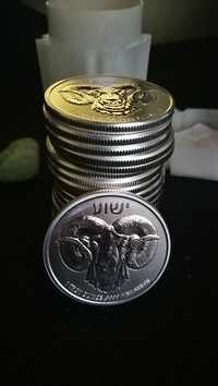 SALE Monedă argint Berbec