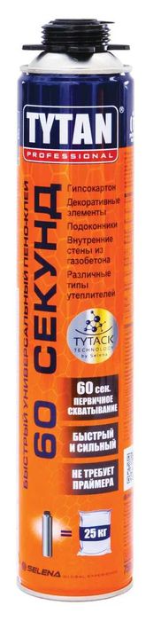 TYTAN 60 секунд пена-клей, быстрый универсальный, 750 мл