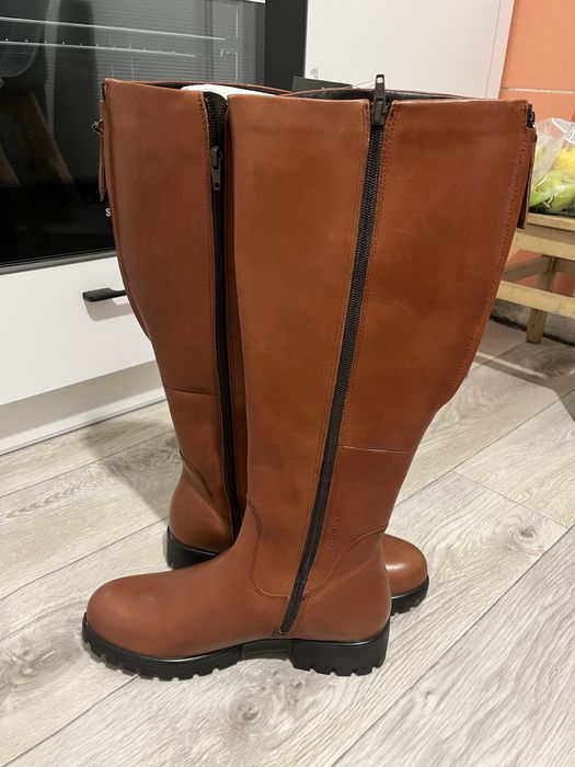 Ecco сапоги новые 39р натуральная кожа