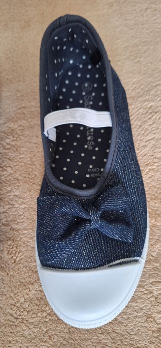 Нови пантофки/балеринки ORCHESTRA, 31 н-р, 20см стелка, тъмно сини