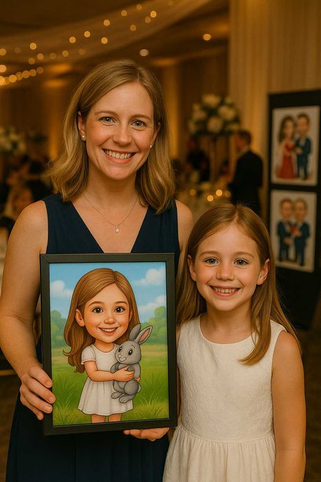 Cadouri Femei, Barbati, Tablouri Portrete Caricaturi Personalizate