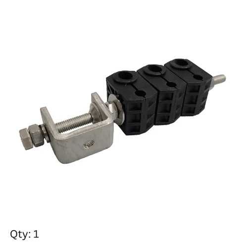 закрепване на кабели три двойни блока за кабели - 3/8" и 1/2" 40 броя
