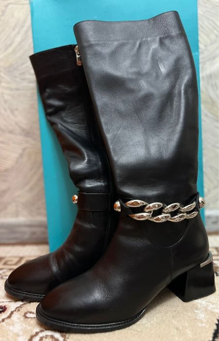 Продам сапоги кожанный из Турция