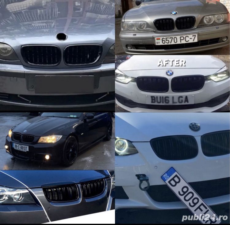 Grile Nari duble M sport negru lucios BMW mai multe modele