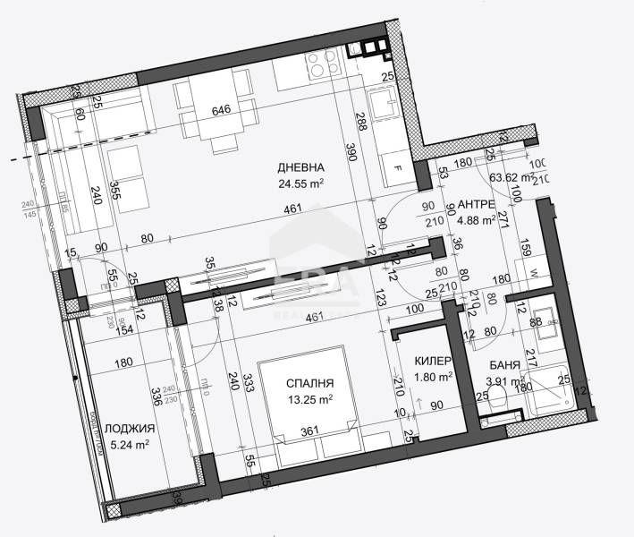 Продава се Двустаен апартамент в Варна, Възраждане 4 - 74 кв.м за 1244 €/кв.м - Снимка #5