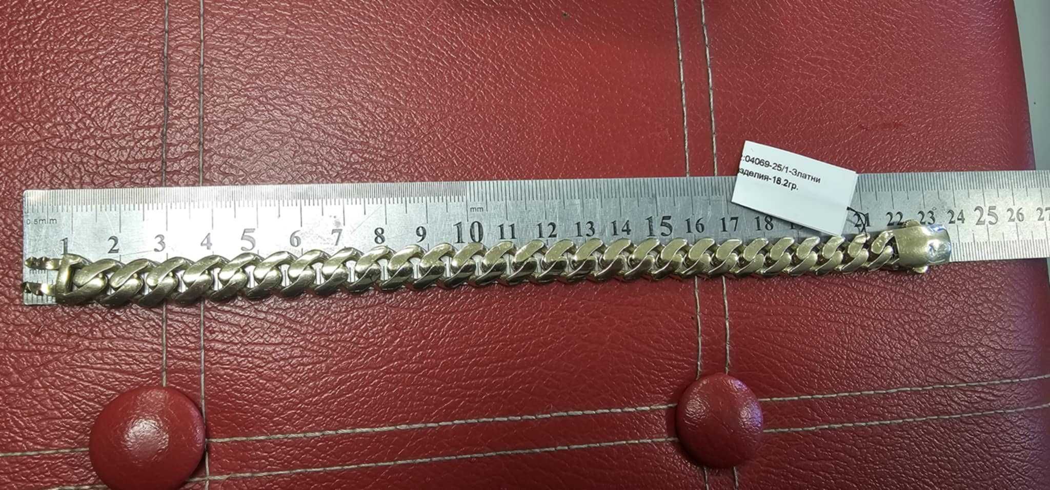 Златна гривна 18,20гр