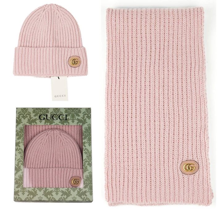 Шал и шапка gucci