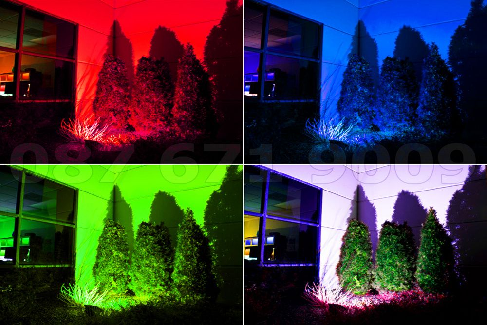 RGB Прожектор с смяна на цветовете, цветен с дистанционно фенер LED