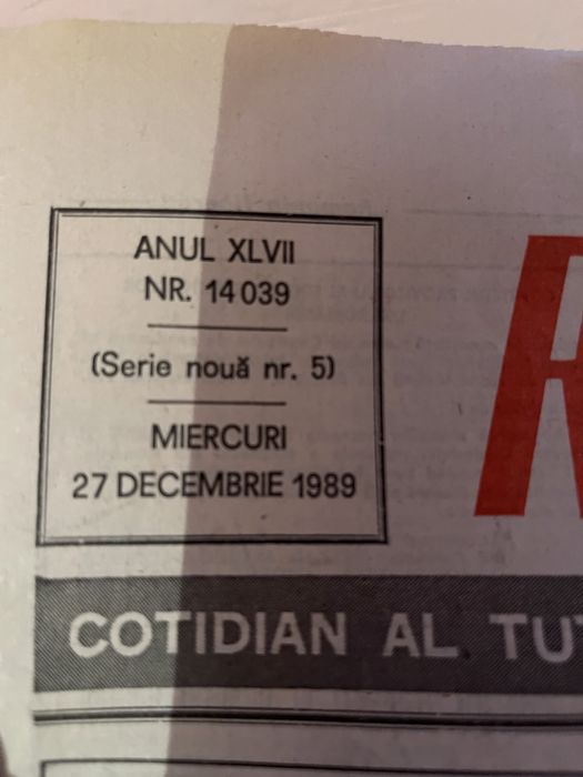 Colectia pe anul 1990 a ziarului Romania Libera .