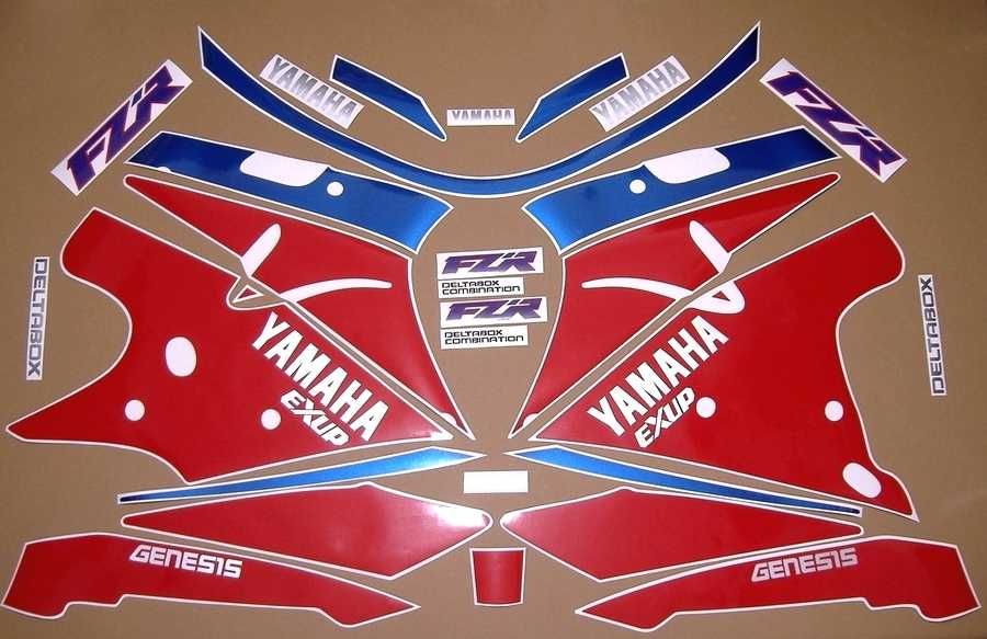 Стикери Yamaha FZR 1000 / YZF 750 лепенки ямаха юзф фзр