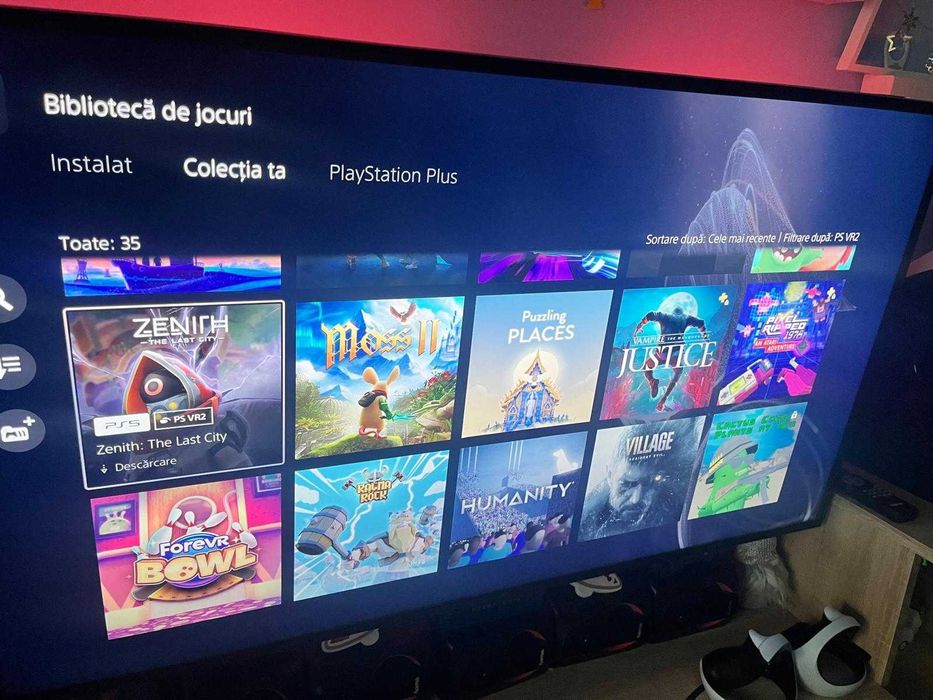 PS5 Digital Edition + PS VR2 + Jocuri VR & PS5 (conturi incluse)