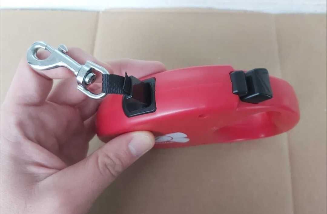 Lesa retractabila 5M cu blocaj (accesoriu animale de companie)