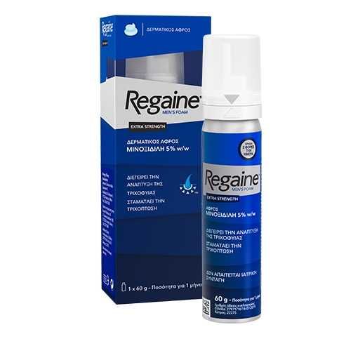 Spuma - Minoxidil Regaine 5%, 1 Luna Aplicare, Tratament  Barba /Scalp