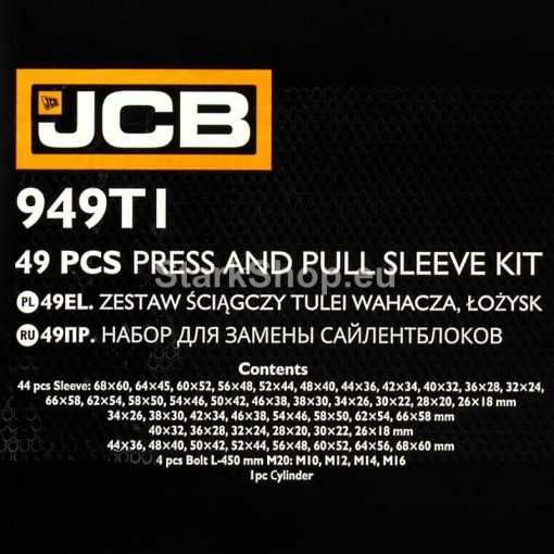 Хидравличен К-т за Монтаж и Демонтаж на Шарнири Втулки Лагери 49 части