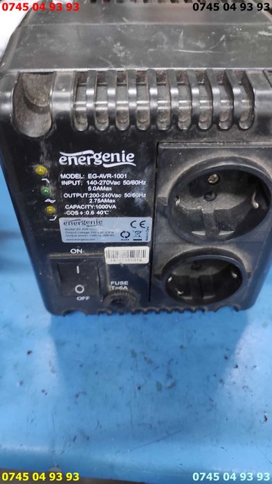 stabilizaor regulator 1000VA cu proba 2 prize