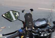 suport telefon cu încărcare wireless pt. Yamaha, Honda, Kawasaki, etc