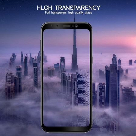 Folie sticla 5D Full Glue pentru Samsung Galaxy A8 Plus (2018), Negru