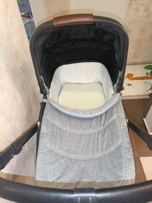 CANGAROO Комбинирана количка 3в1 EMPIRE Сива