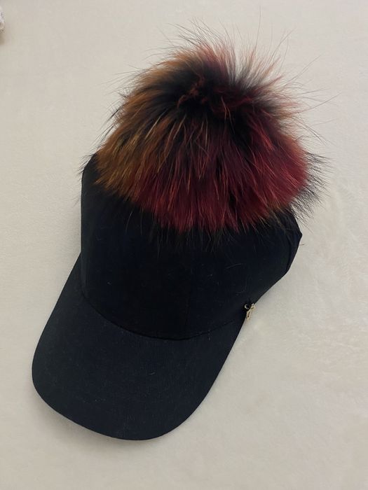 Sapca cu mot blana naturala