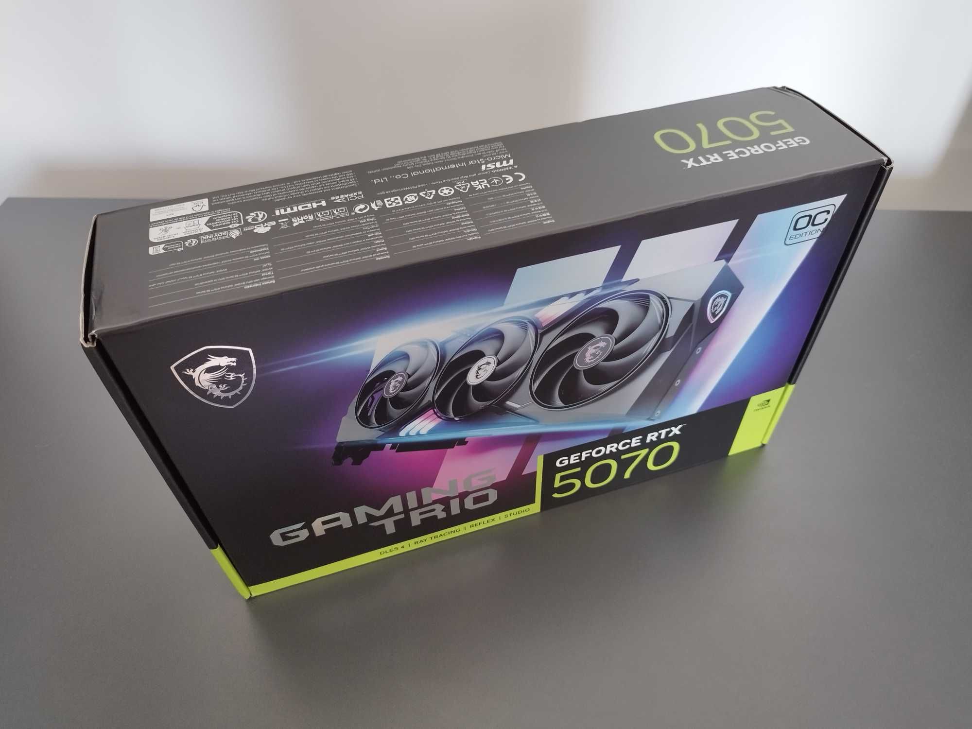 MSI GeForce RTX 5070 Gaming Trio 12GB – перфектно състояние