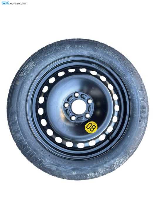 Roata Janta Tabla Rezerva Slim 5x108 T125 85 R16 Ford Focus 2 2004 - 2010 Cod 3S71-NA 3S71NA [B4216]