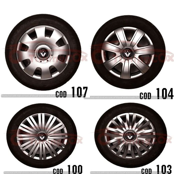 capace roti renault r13 la set de 4 buc,capace janata aliaj