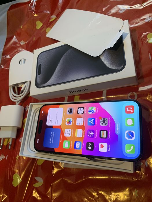 15 Pro 128 gb blue titanium