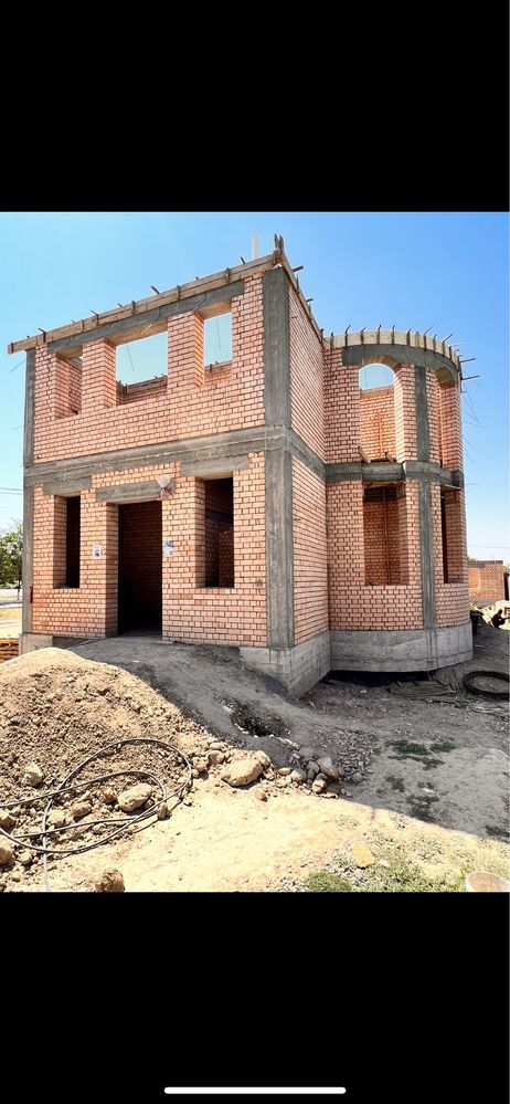 Строительные бригады из Узбекистана. Фундамент, Кладка, Крыша, Стяжка