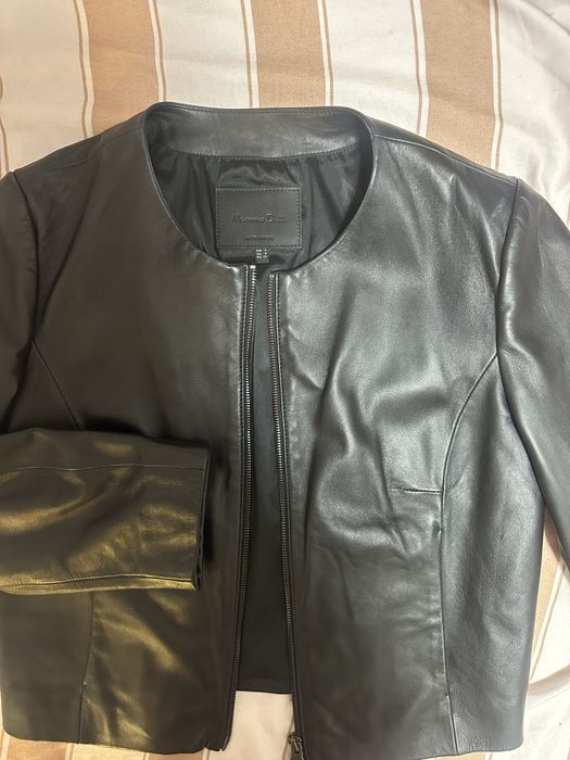 Geaca piele naturala Massimo Dutti
