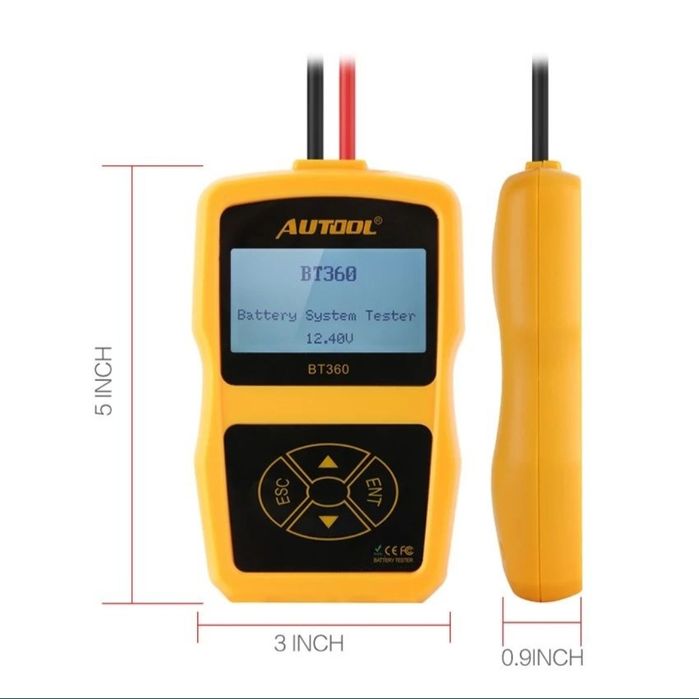 Tester profesional acumulator auto Autool BT360