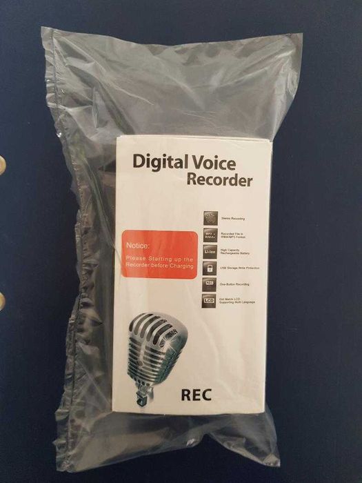 Reportofon digital Profesional. Mini Spy activat prin voce 16GB. Nou !