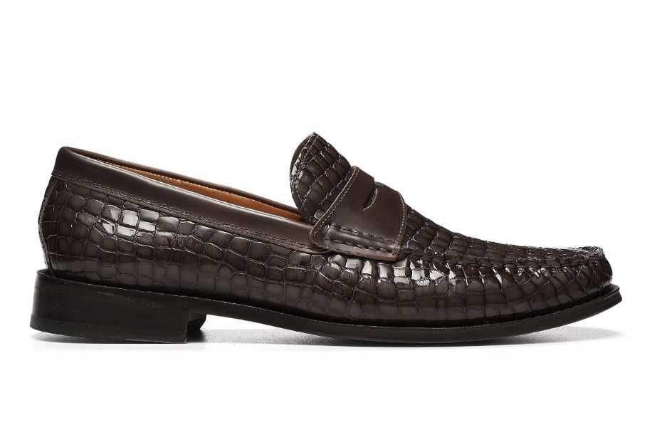 Pantofi loafer 45 de lux lucrati manual Donald J Pliner NOU piele nat