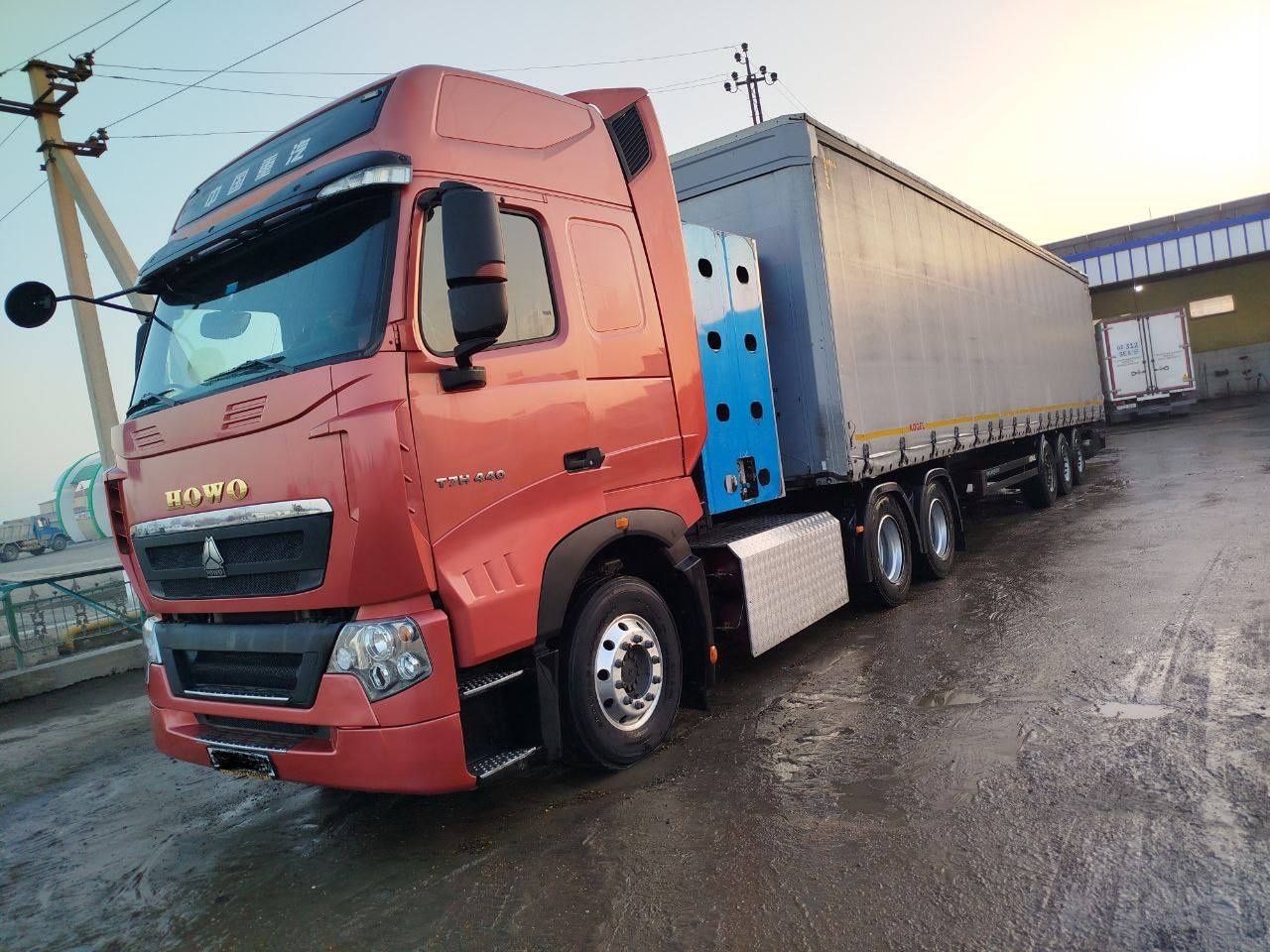 HOWО T7 H 440 EURO 6 
2020 йил декабр заводской подушка 2 мостлик 8 та