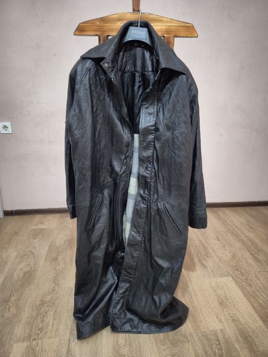 Срочно продам,  Кожанный мужской плащь,  отл. сост