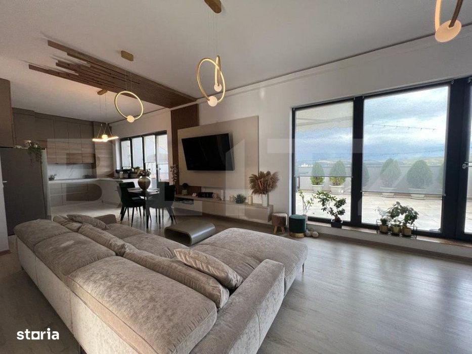 Penthouse de 97 mp, terasa 60 mp, zona Kaufland